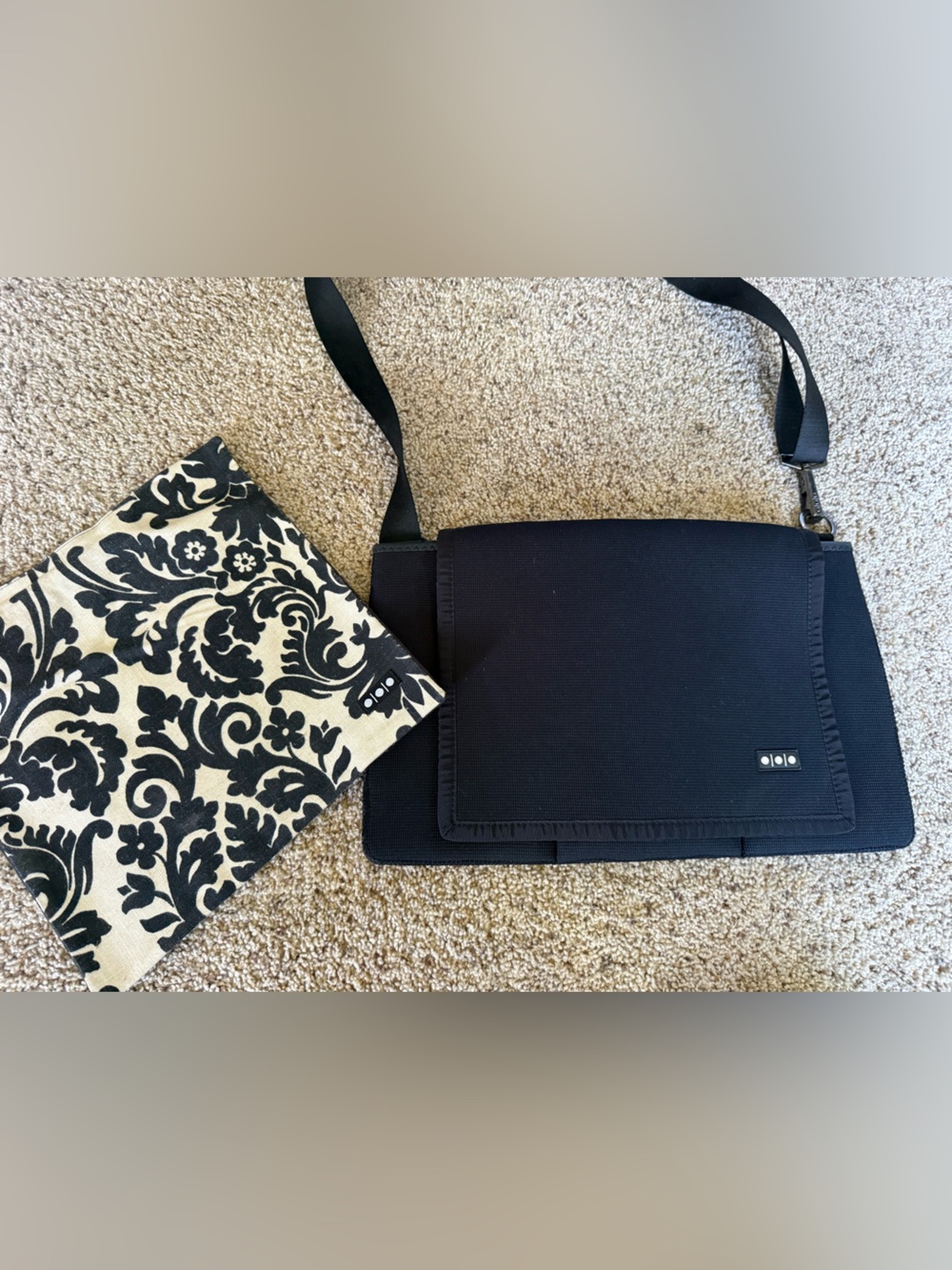 Shootsac Messenger Camera lens bag with Baroque removable cover